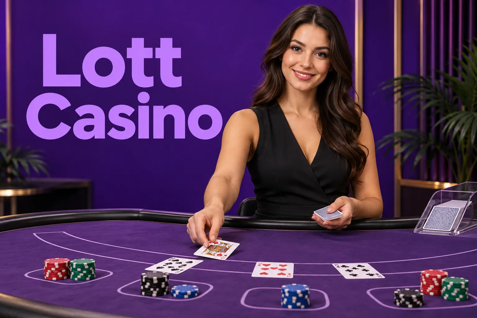 Live dealer roulette table at Lott Casino